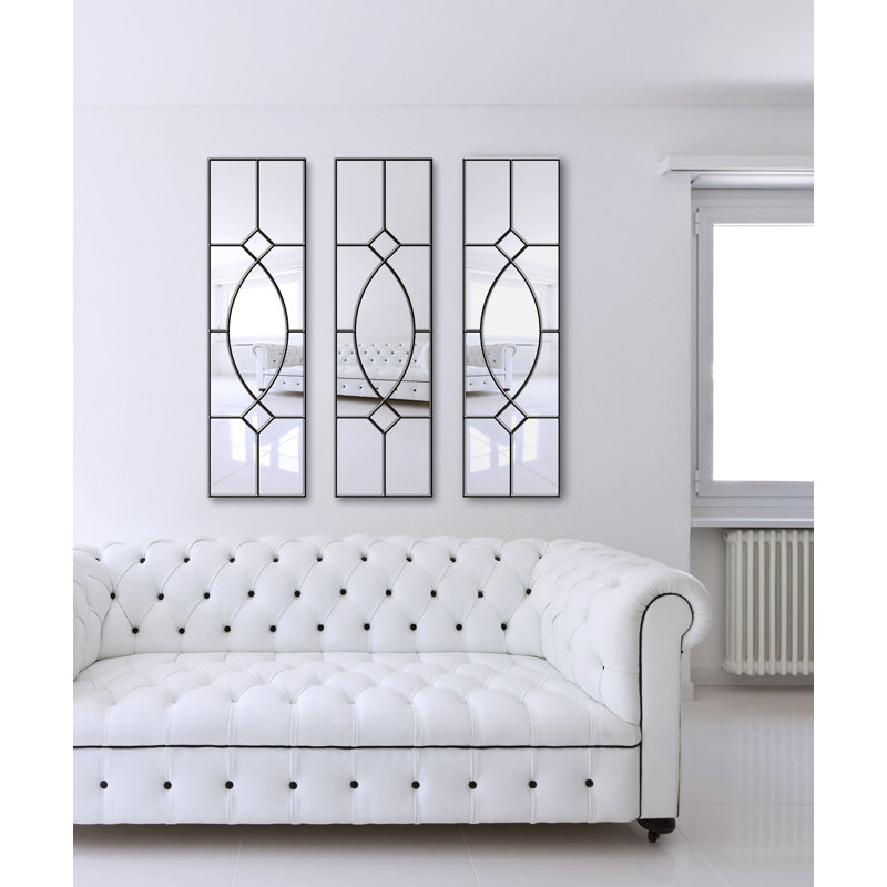 Sayachith Flat Wall Mirror, Silver