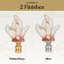 Royal Designs, Inc. F-5107SL-2, grand faîteau corail, blanc bicolore, base argent poli-120866724-120866725
