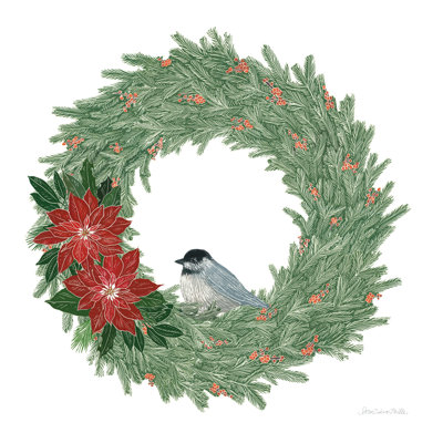" Woodland Wreath No Words II " by Sara Zieve Miller