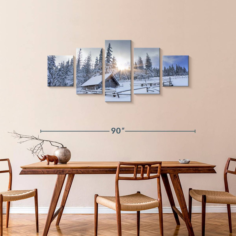 Vieille grange d'hiver, H 36 po x l 80 po