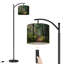 Lampe sur pied à arc avec abat-jour réglable Green Forest