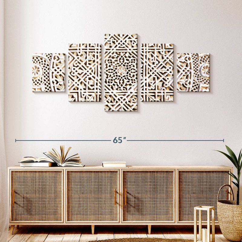 Intricate Moroccan Keomi, 24" H x 55" W
