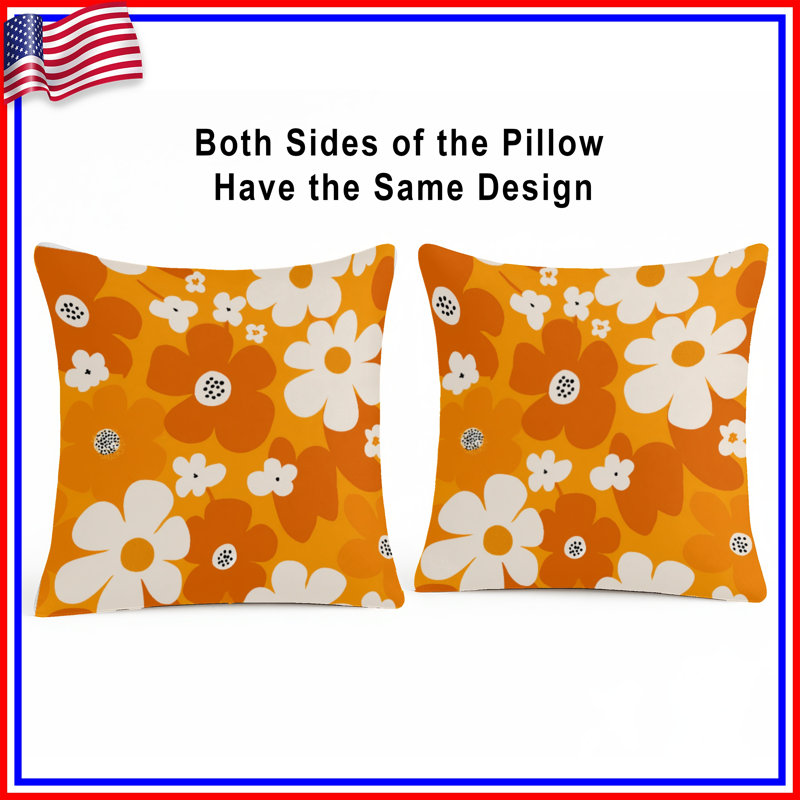 Coussin Floral, 26 po x 26 po