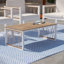 Table basse d'extérieur en acier thermolaqué Cannes