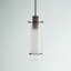 Luminaire suspendu cylindrique à 1 lumière avec détails en verre Keithline-680183632