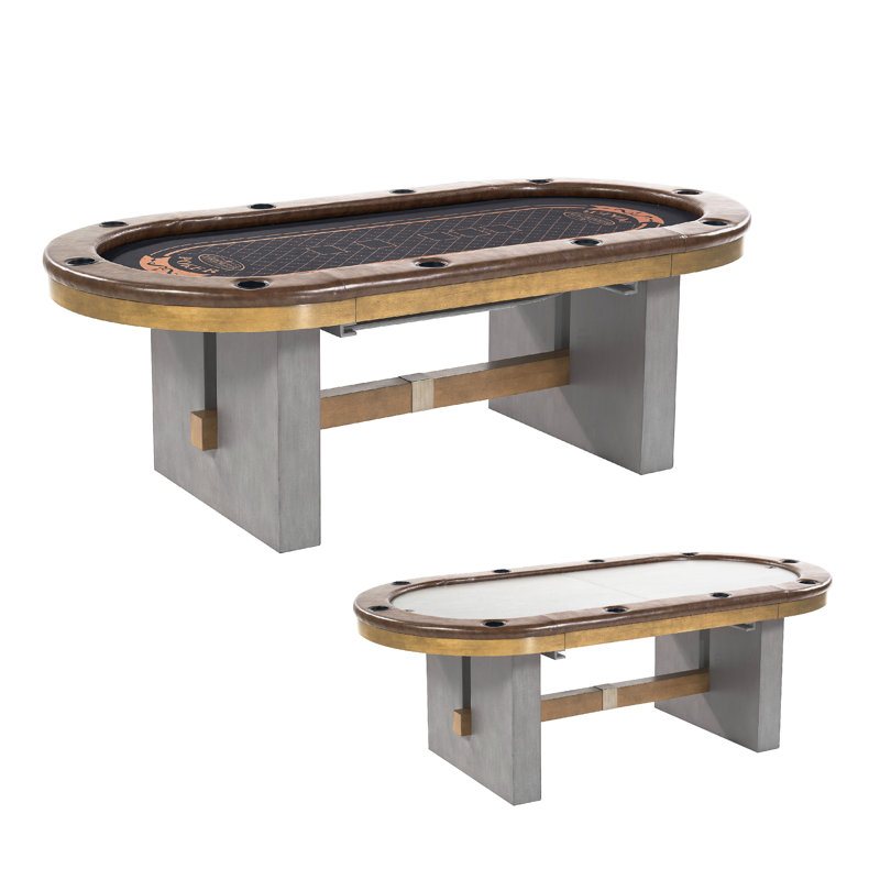 Barrington Urban 10-Player Texas Hold'em Poker Table with Dining Tabletop