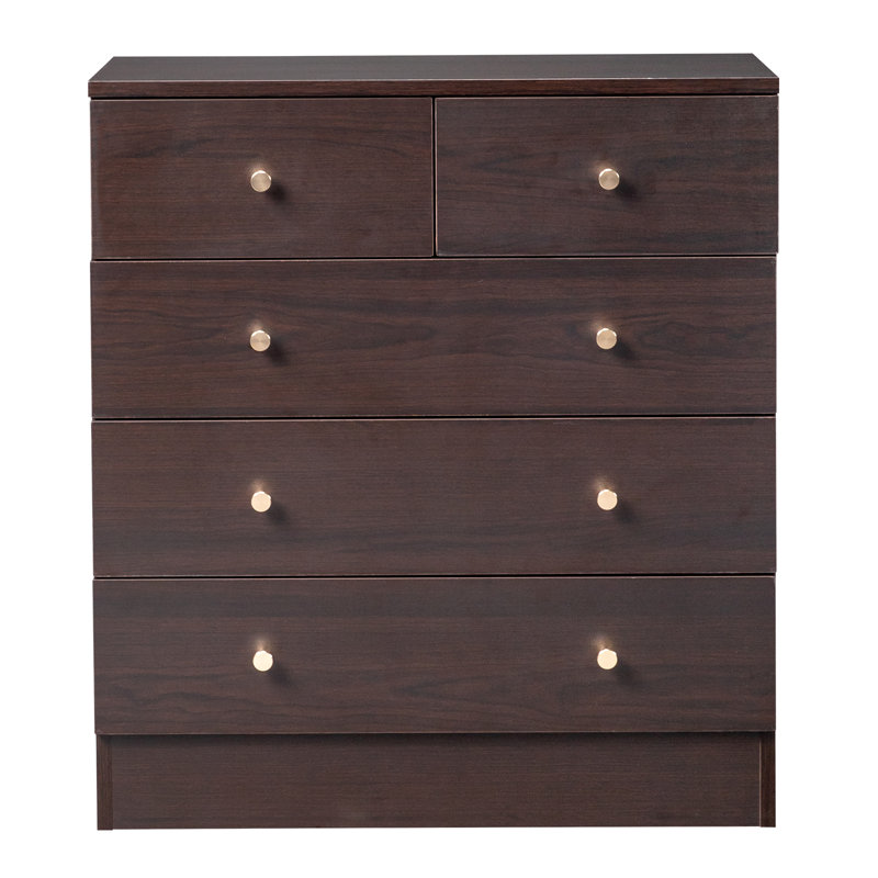 Cilegon 5 - Drawer Storage Cabinet, Brown