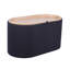 Repose-pieds avec rangement et plateau réversible en bois, noir-2031008022
