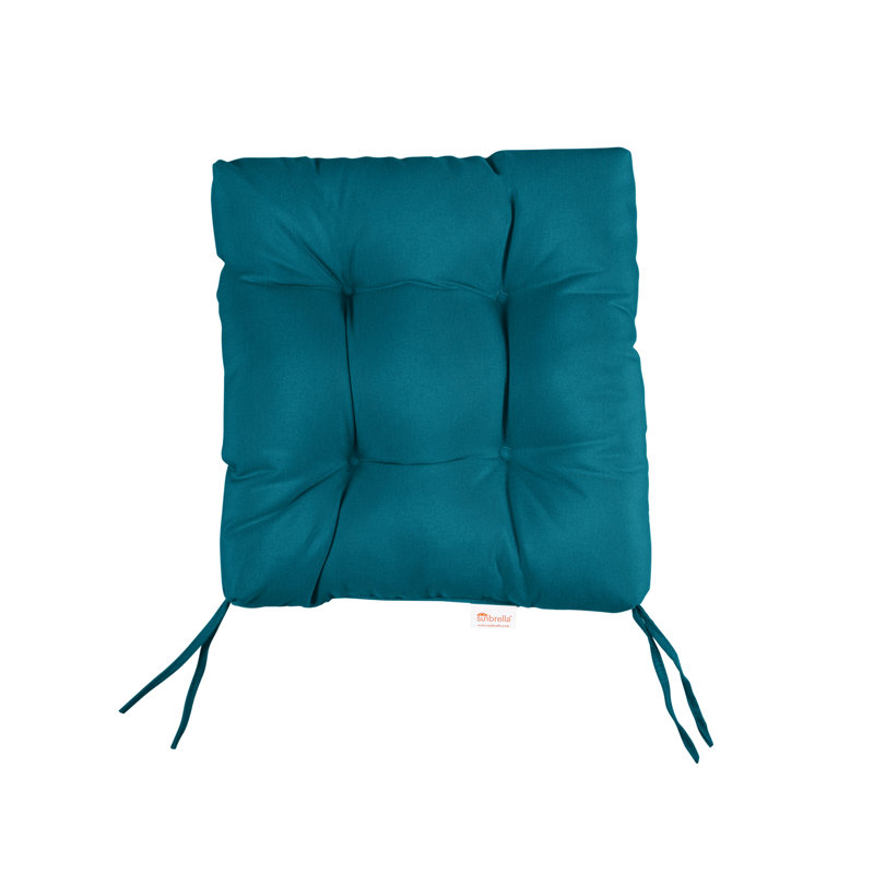 Sunbrella Outdoor 3'' Barstool Seat Cushion, 16" W x 16" D, Canvas Navy