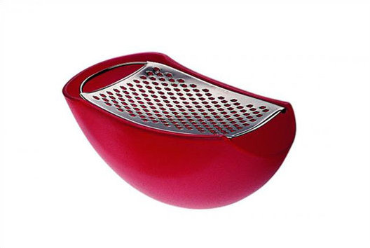 Parmenide Grater with Cheese Cellar, Red