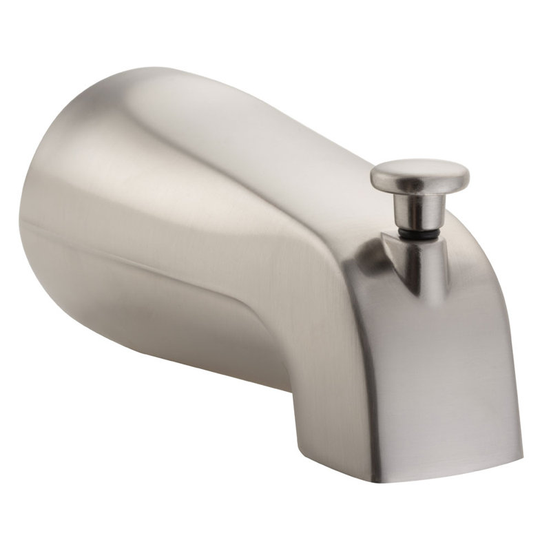 Tub Spout with Diverter Universal Connection, Brushed Nickel