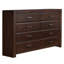 Commode 8 tiroirs Oberreit, finition noyer