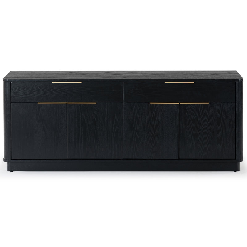 Gabrietta Media Console TV Stand, Black
