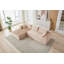 Canapé modulaire avec méridienne confortable, canapé en L avec assise profonde-827139037