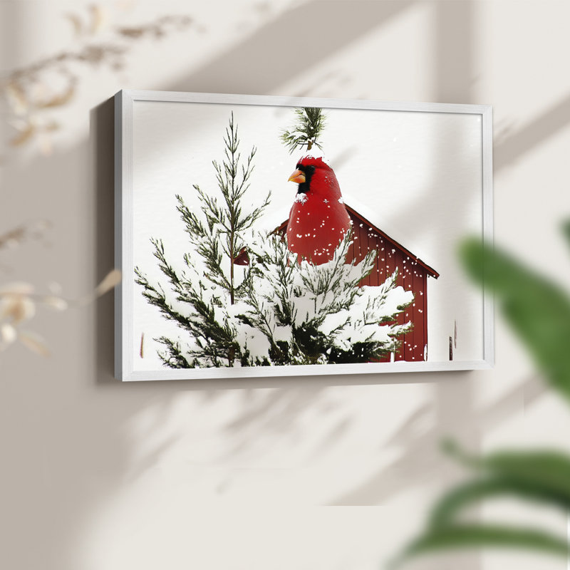 Art de Noël - DCII - Reproduction encadrée - Restickable, H 8 po x l 10 po, Blanc