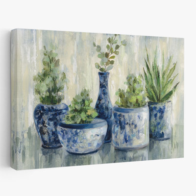 Plantes Chinoiserie - Bleu Chine Chinoiserie Global