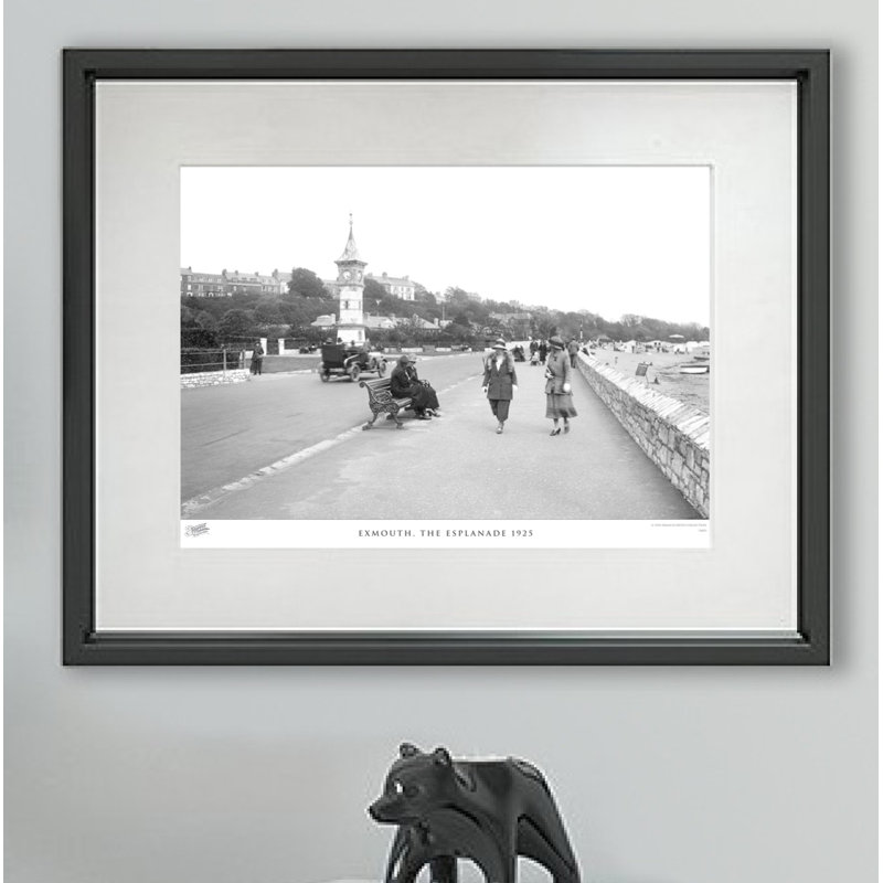 Exmouth, The Esplanade 1925 - Single Picture Frame Print, 45cm H x 60cm W x 2.3cm D