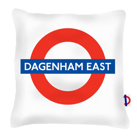 Dagenham East Tube Station London Transport Cushion