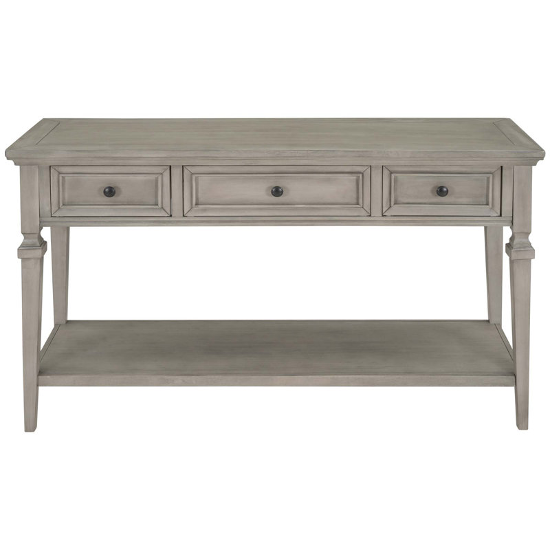 Dmitry 50'' Console Table,Hallway table,Hoyer table with a lower shelf, Gray