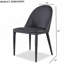 Chaise de salle à manger 2 pièces en cuir