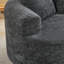 Causeuse incurvée, petit canapé en chenille avec 3 coussins, canapé profond pour appartement, salon, aucun assemblage requis-205212188