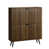 Dark Brown Wood - 80cm W