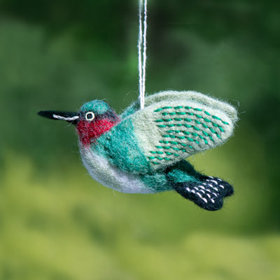 5'' Handmade Fabric Animals Hanging Figurine Ornament