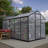 Polycarbonate Aluminum Frame Greenhouse With Ventilation And Rain Gutter Walk In Greenhouse For Outdoors-98305134-129916523