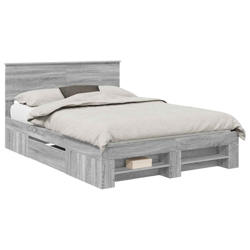 Bed, Kingsize (5'), Grey Sonoma