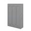 Lit escamotable double avec tablettes