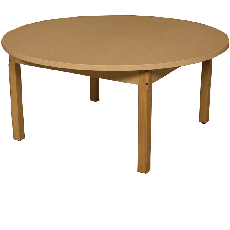 Table d'activité circulaire en stratifié haute pression, H 17 po x l 42 po x P 42 po