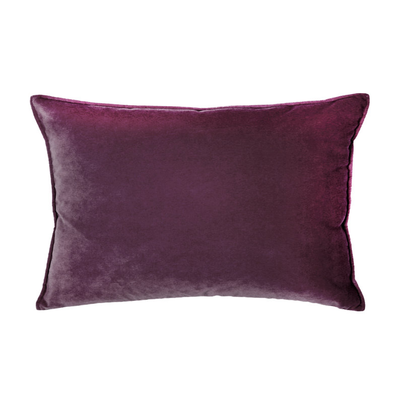 Housse et insert de taie décorative en velours lavable Franklin , Grand lit, Bourgogne