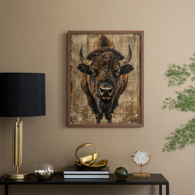 ANIMALS Series CDXCIV, reproduction encadrée - bois massif