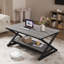 Table basse rectangulaire de 39,4 po avec tablette de rangement pour le salon, capacité de charge de 350 lb, facile à assembler-604176735-604176722