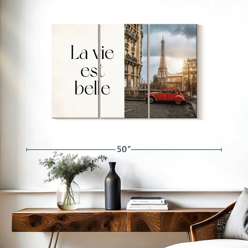 Rorry La Vie Est Belle, 24" H x 38" W
