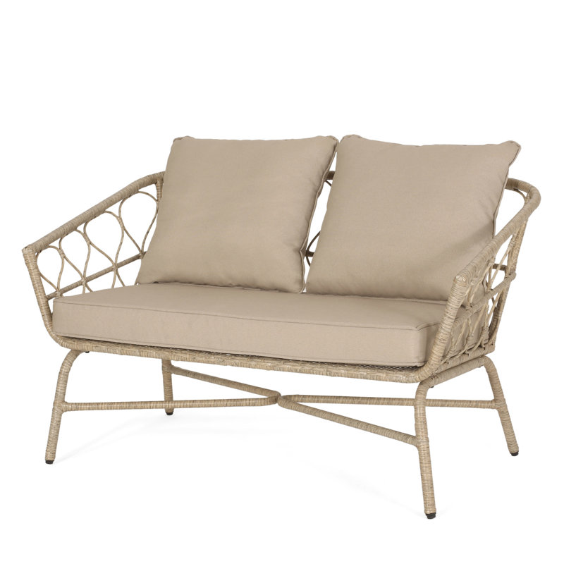 Garden Relax Spot : Weave & Water- Upholstery, 48.50"w X 28.25"d 28.75"h, Assembly Required, 600 Lbs Load Capacity Terrace Chill Construction Waterproof Cushions, 48.5"w Weight