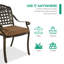 Chaise de patio empilable avec coussin