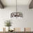 Eriko 5-Light Dimmable Drum Chandelier