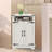 Small Corner Cabinet With Barn Doors, Adjustable Shelf, Farmhouse Bathroom Table With Storage-892992848