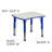 Goddard Rectangle Plastic Adjustable Height Kids Activity Table-12161729