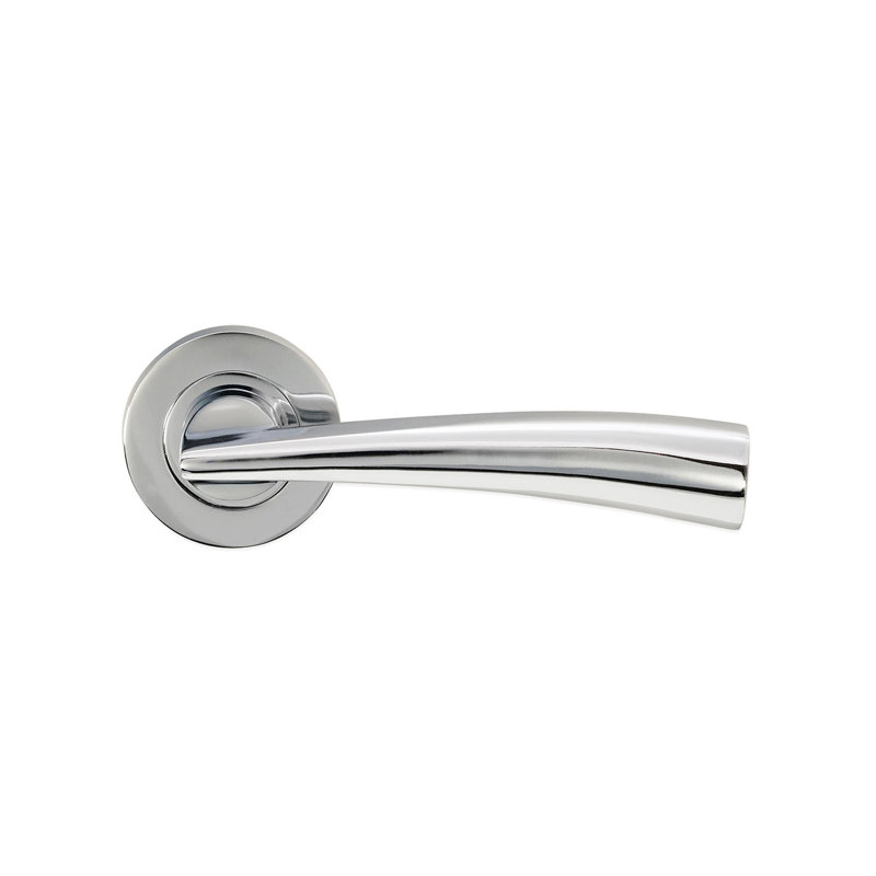 Leygo Lever Door Handle, Polished Chrome