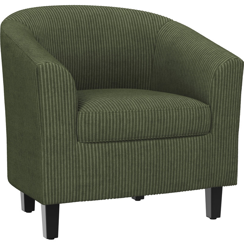 Fauteuil d'appoint Corduroy, Vert foncé