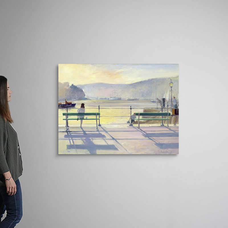 «Harbor View» par Timothy Easton, reproduction d'art graphique sur toile, H 36 po x l 48 po x P 1,25 po, Toile tendue