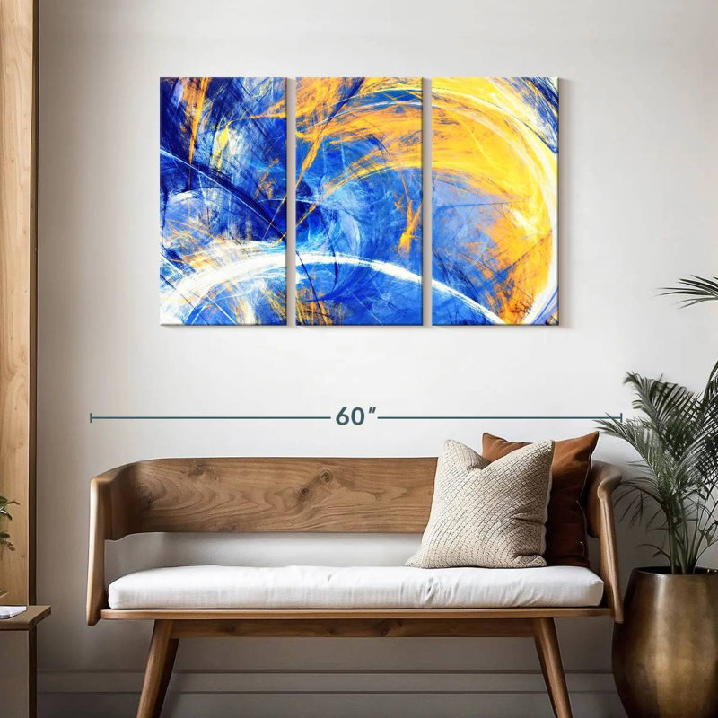Avery Sunny Abstract Texture, 28" H x 45" W