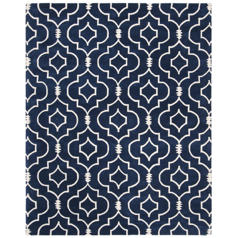 Carolene Hand Tufted Wool Geometric Rug, Runner 2'3" x 9'