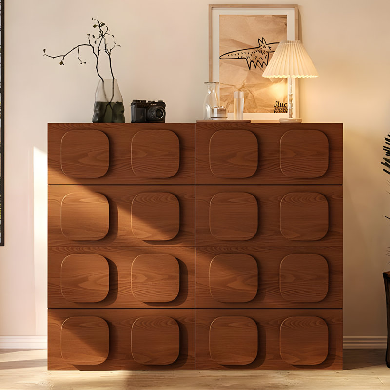 Meuble télé moderne et modulaire avec configuration flexible, unité de rangement empilable pour le salon, Brown