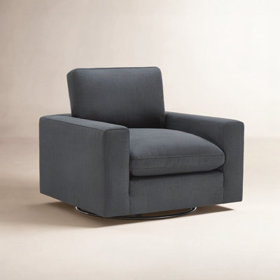 Asher Upholstered Swivel Armchair