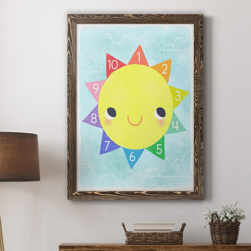 «Counting Sun» - Cadre photo, impression sur toile, H 20 po x l 17 po x P 1,5 po, Noyer