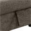 Canapé-lit modulaire réversible avec tablette latérale et 2 tabourets, canapé-lit coulissant en L, canapé-lit d'angle avec méridienne de rangement gauche / droite pour le salon, gris anthracite Knox