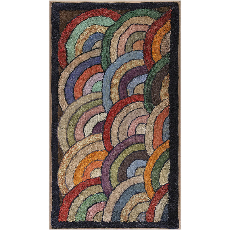 Tapis crocheté américain Happy Happy